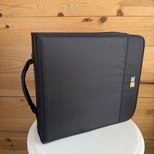 Case Logic Canvas Cd/Dvd Zipper Storage Carry Case 304 Large Capacity VTG
